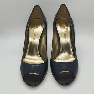 Enzo Angiolini Cobalt Peep-toe 4" Heels Shoes Size 7M